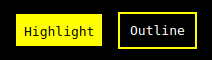 Highlight and Outline component examples